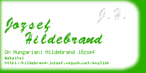 jozsef hildebrand business card
